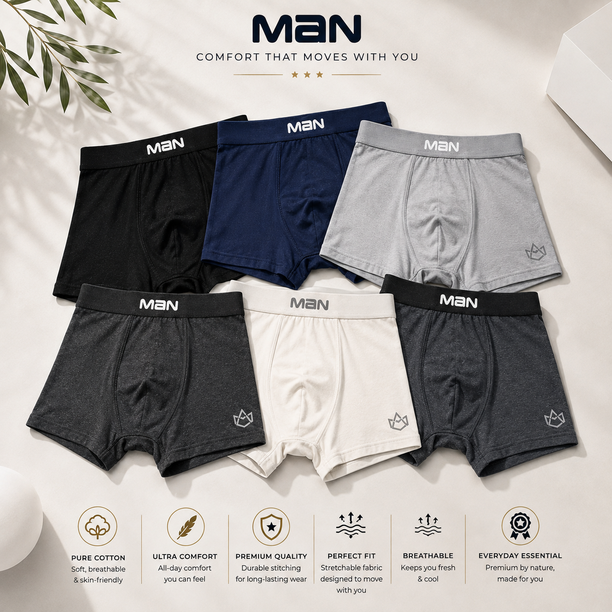 MAN Premium Quality Imported Boxer