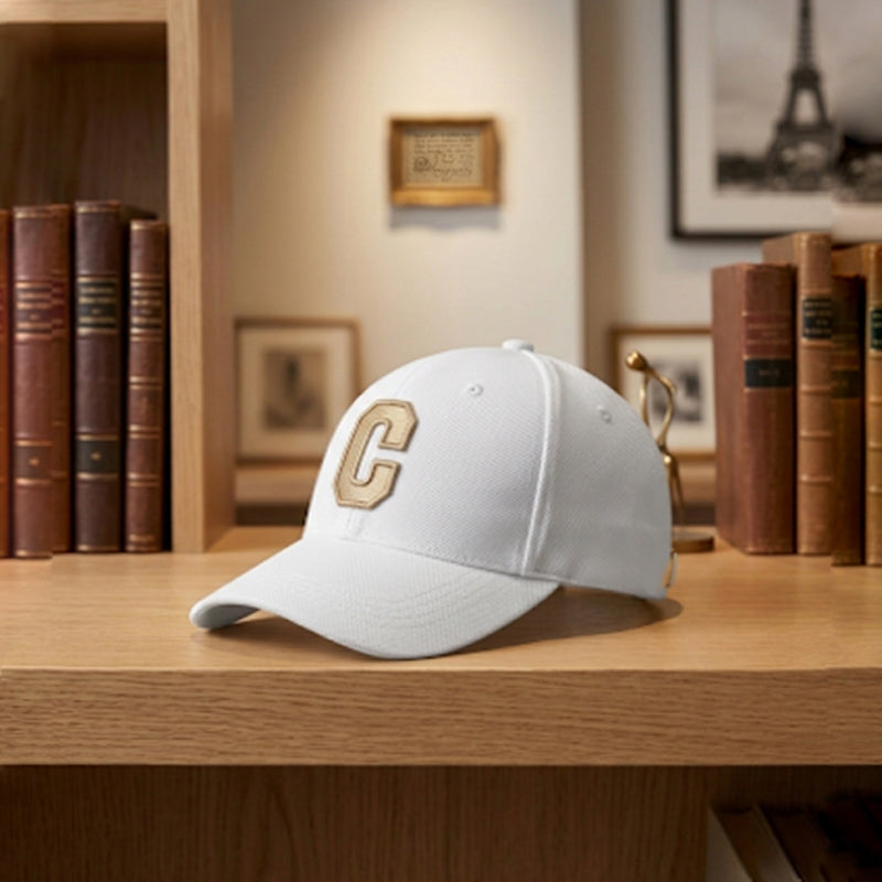 Crown C White Imported Cap