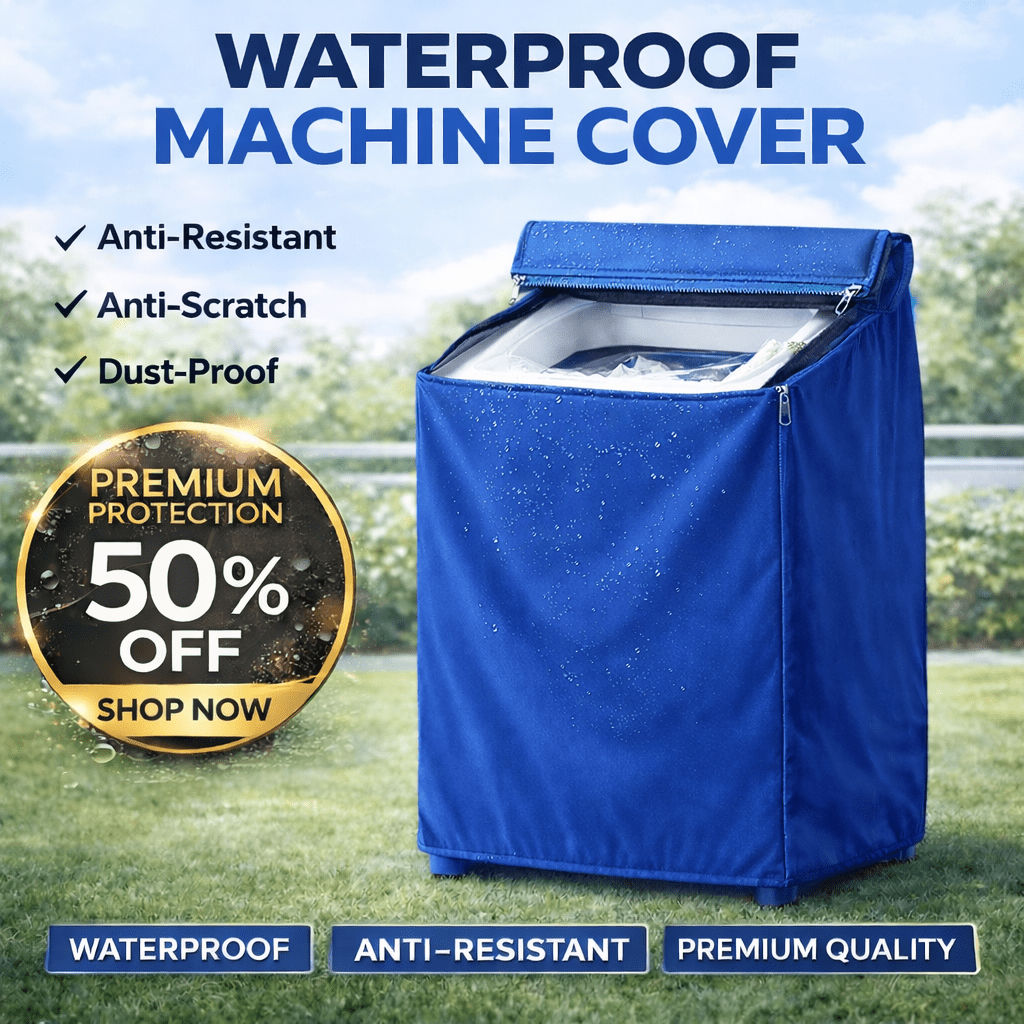 100% Premium Waterproof heat proof Washing Machine Cover Blue – Great ...