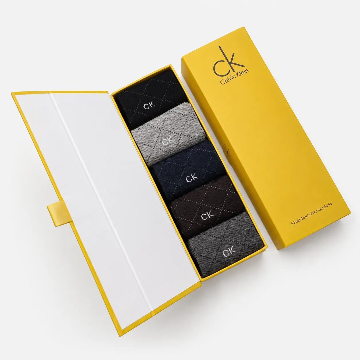CK Premium Quality Gift Box Pack of 5 Cross Pattern