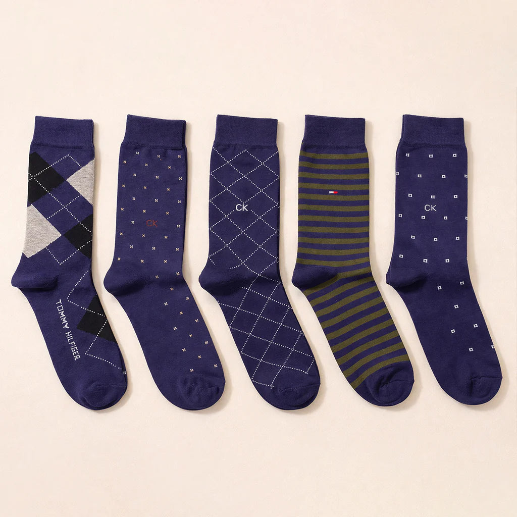 Premium Blue Socks Collection | Branded Gift Box