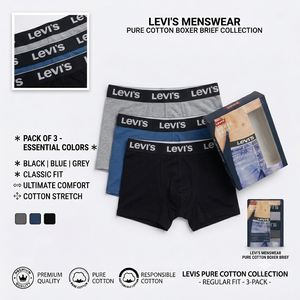 LVS Boxer Premium Quality Pack of 3 boxer