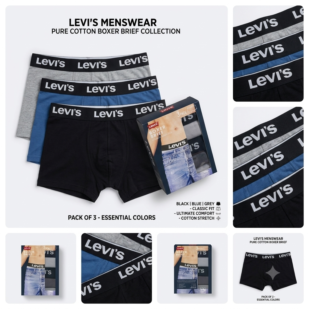 LVS Boxer Premium Quality Pack of 3 boxer
