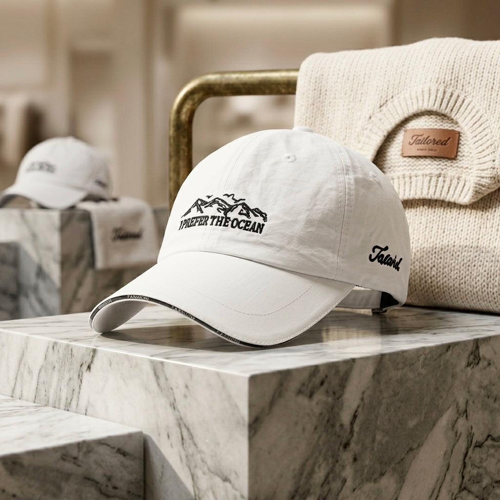 Ocean Prefer White Premium Quality Summer Cap