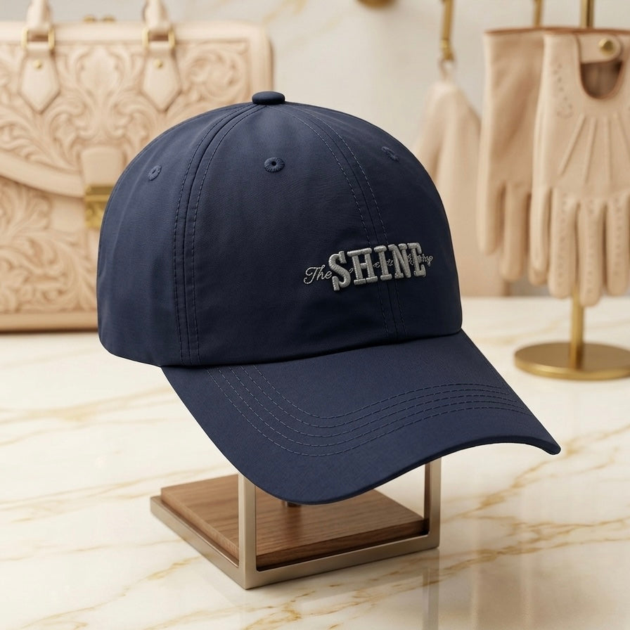 Shine Navy Blue Premium Quality Branded Cap