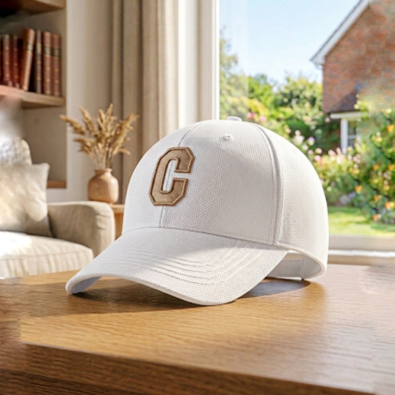 Crown C White Imported Cap