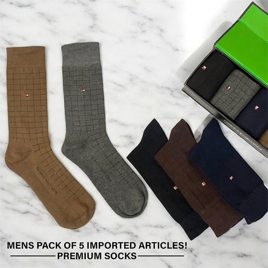 Elite Mens Socks Premium Pack of 5 (T - 01) - Urban Monarch