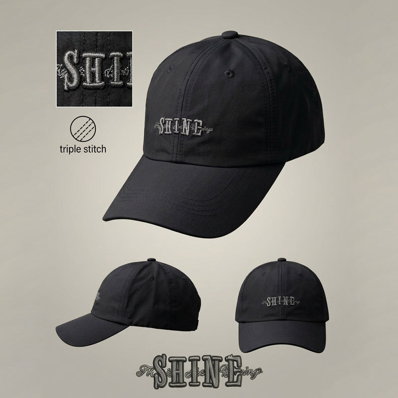Shine Imported Black  Branded Cap