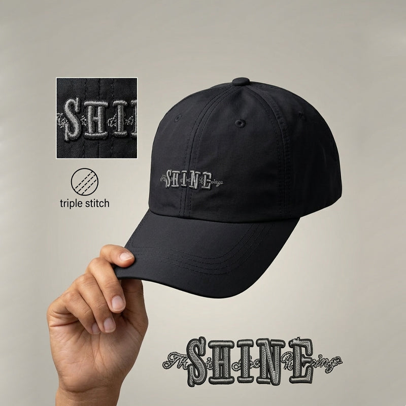 Shine Imported Black  Branded Cap