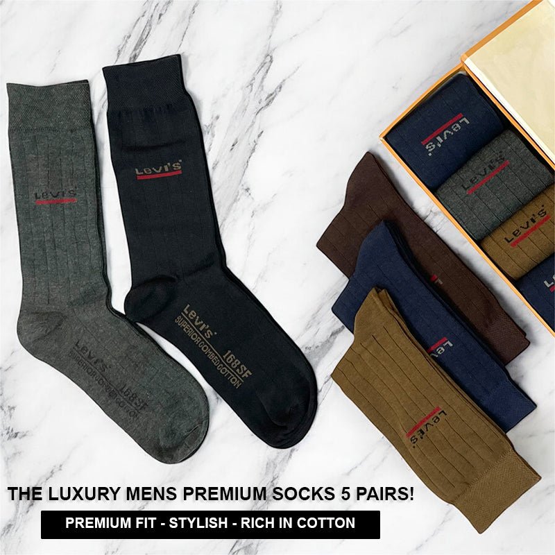 Signature Mens Socks Soft & Durable Gift pack of 5 (L - 04) - Urban Monarch